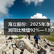 海立股份:2025年净利润同比预增92%—130%(图4) 海立股份:2025年净利润同比预增92%—130%(图4)