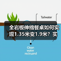 全岩板伸缩餐桌如何实现1.35米变1.9米?实用设计提升空间利用率(图3) 全岩板伸缩餐桌如何实现1.35米变1.9米?实用设计提升空间利用率(图3)