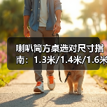 喇叭筒方桌选对尺寸指南：1.3米/1.4米/1.6米黑色白色碳素钢脚椅