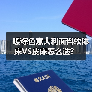 暖粽色意大利面料软体床VS皮床怎么选？