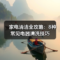 家电清洁全攻略：8种常见电器清洗技巧
