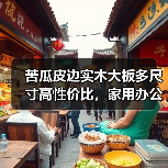 苦瓜皮边实木大板多尺寸高性价比，家用办公怎么选？（图4）