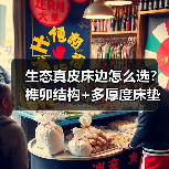 生态真皮床边怎么选？榫卯结构+多厚度床垫适配方案