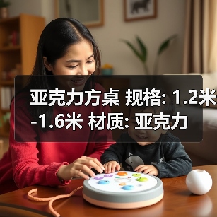 亚克力方桌 规格: 1.2米-1.6米 材质: 亚克力