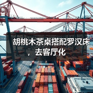 胡桃木茶桌搭配罗汉床，去客厅化（图3）