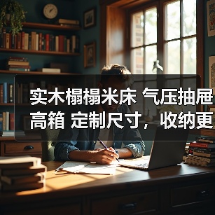 实木榻榻米床 气压抽屉高箱 定制尺寸，收纳更高效（图4）