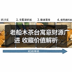 老船木茶台寓意财源广进 收藏价值解析(图3) 老船木茶台寓意财源广进 收藏价值解析(图3)