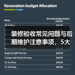 装修验收常见问题与后期维护注意事项，5大解决方法（图2）