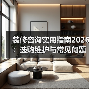 装修咨询实用指南2026:选购维护与常见问题全解析(图2) 装修咨询实用指南2026:选购维护与常见问题全解析(图2)